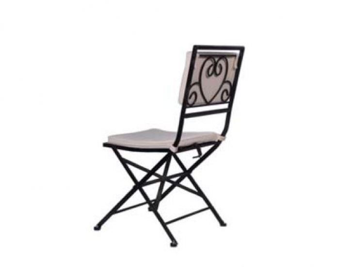 כיסא מפורזל שחור