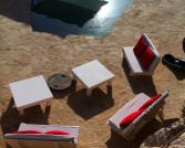 שולחן 80/80 גובה 30 ס