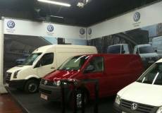 הקמת ביתן לחברת פולקסוואגן